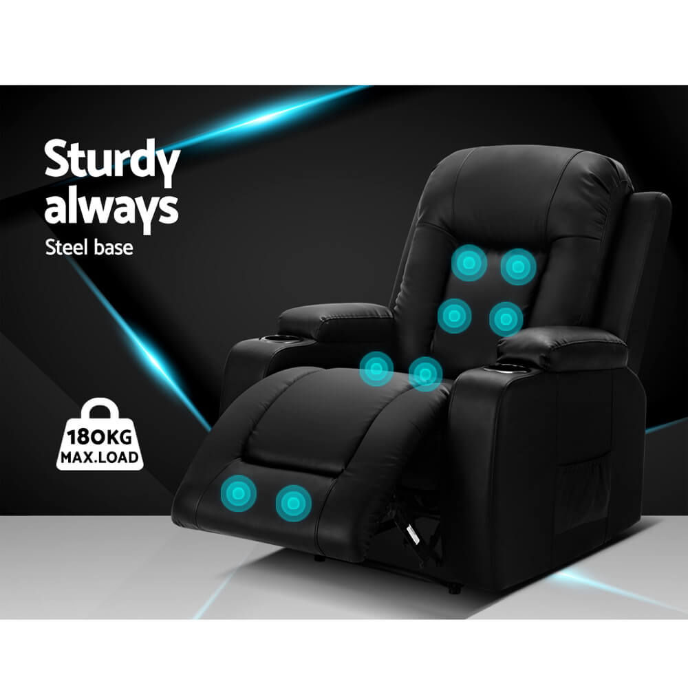 Reclining Massage Chair Ultimate Relaxation and Comfort with Heat and Armchair Design