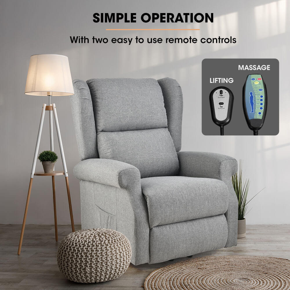 Artiss Electric Recliner Chair Lift Heated Massager