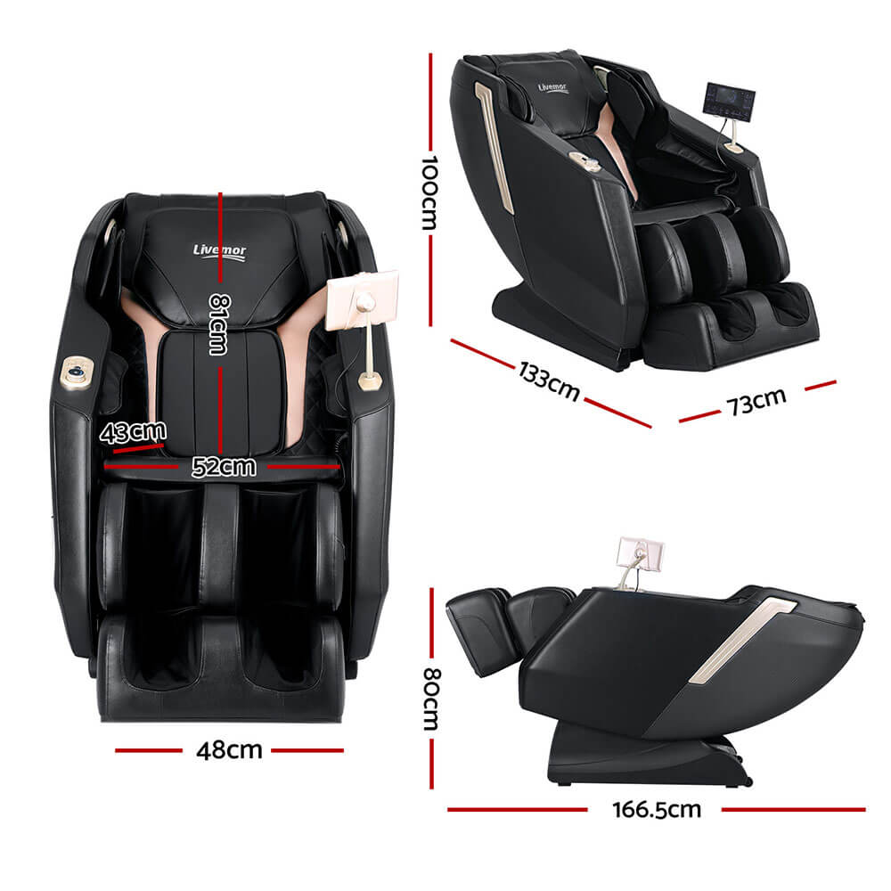 Baird livemor massager sizes, measurements