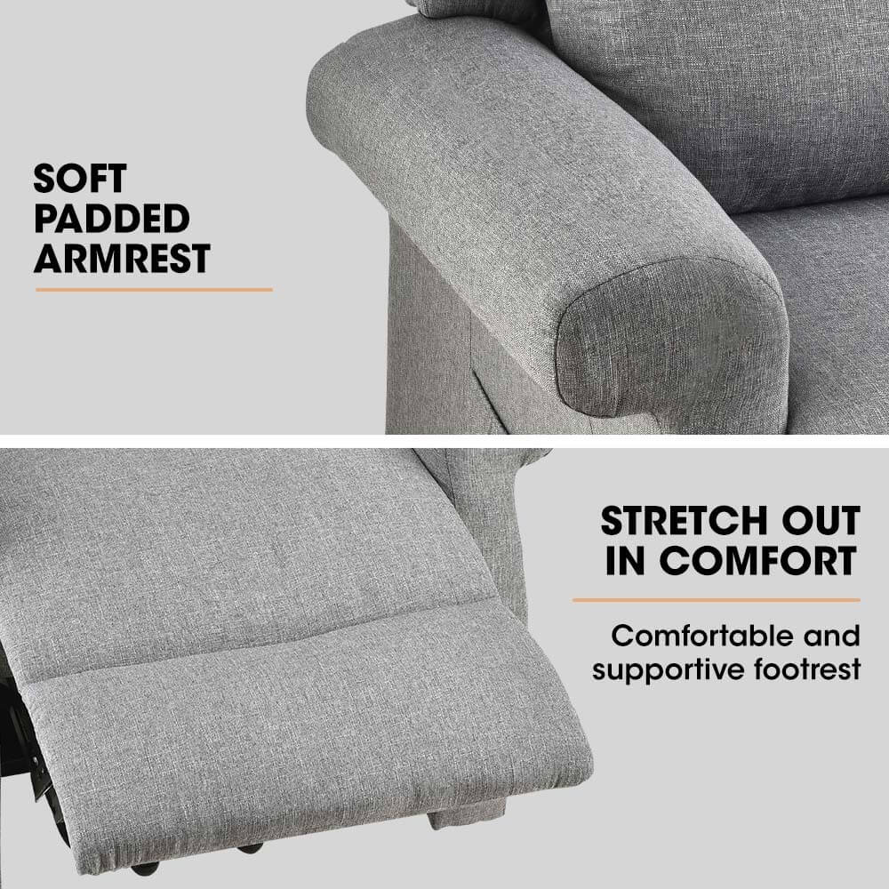 Electric Recliner Chair massager Lift Heated Chairs, soft padded Armrest