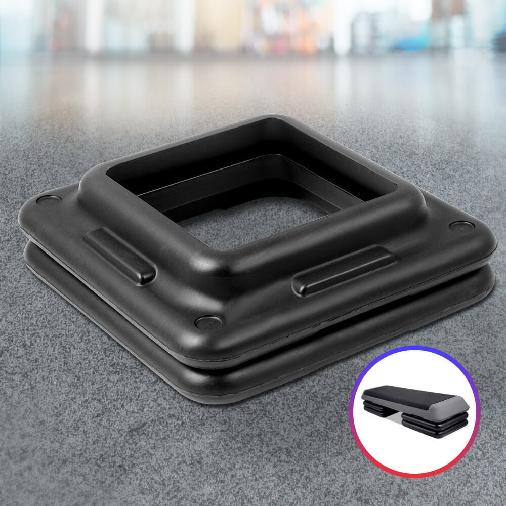Easy-to-Use Step Riser Solution Everfit Set of 2 Step Risers, Non-Skidding Pads for Stability, Suitable for Home and Commercial Workouts