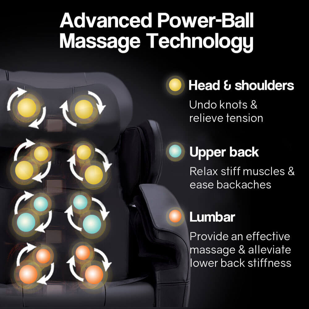 FORTIA Electric Massage Chair Comprehensive massage Sofa Black