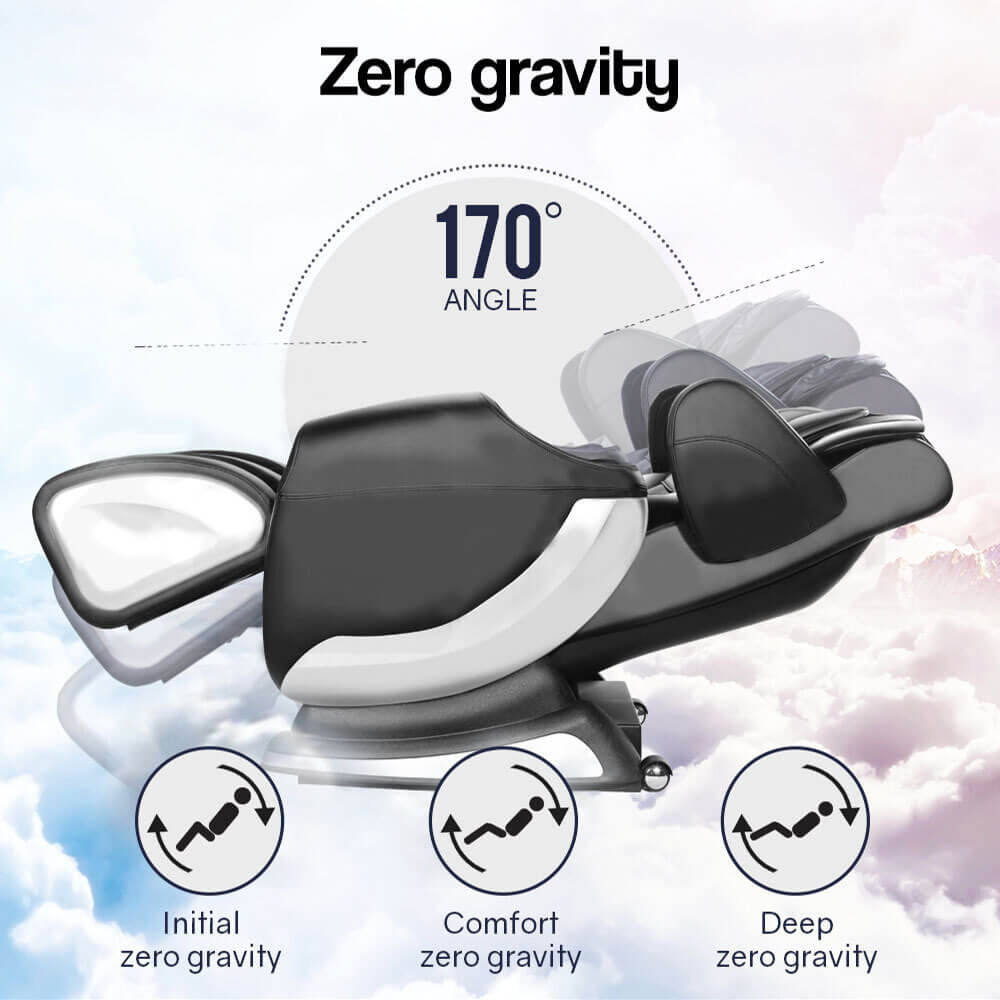 FORTIA massager chair Comprehensive massage Sofa Black front view