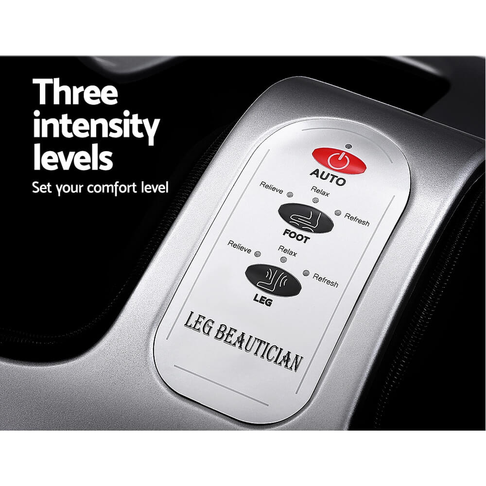 Convenient & Hygienic Livemor Foot Massager Shiatsu Circulation Enhancer, Washable Foot Sleeves, Simple Control Panel, Portable Handles, Anti-Slip Base