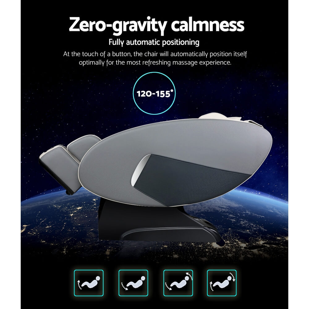 Livemor Electric Massage Chair: Zero Gravity Recliner Body Back Shiatsu Massager - Advanced Massage Technology, Leg Adjustment, Calf and Foot Roller Massage