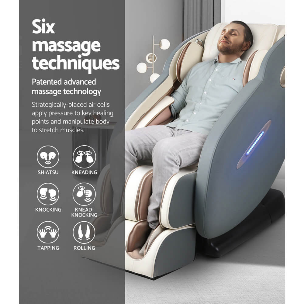 Recliner SL Track Shiatsu Heat Back Massager Livemor Electric Massage Chair Sophisticated SL-track Design, Exclusive Massage Techniques, Space-Saving, Heated Therapy