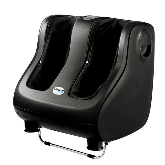 Total Relaxation Experience Livemor Foot Massager Shiatsu Circulation Enhancer, 5-in-1 Massage for Feet, Ankles, Calves, Portable Design, Washable Foot Sleeves
