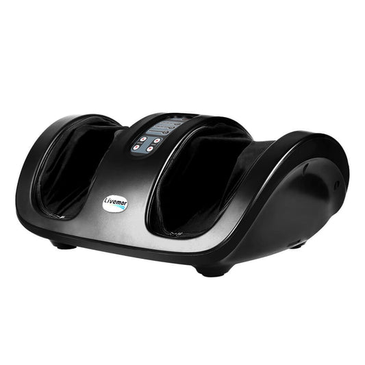 Revitalize Your Feet Livemor Foot Massager 3-Speed Levels, Washable Fabric Liner, Powerful Motors, In-Built Roller, Air-Pressure Kneading Pads, Remote Control