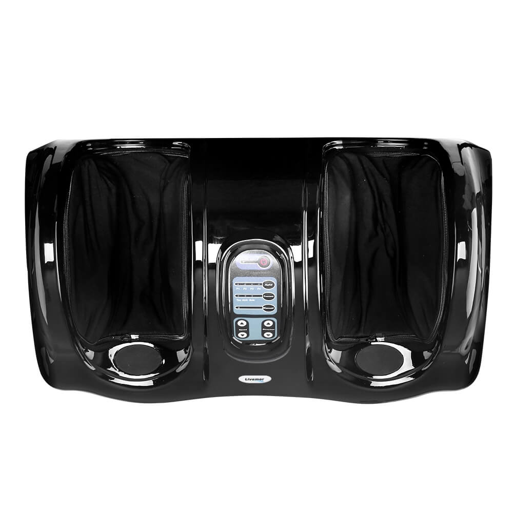 Elevate Your Foot Care Routine Livemor Foot Massager Customizable Massage, Auto Shut-Off, Portable Design, Intensity Levels, In-Built Roller, Air-Pressure Kneading Pads