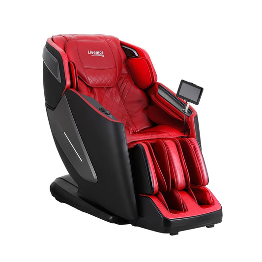 LIVEMOR 4D REILY Massage Chair Electric Recliner Home Red