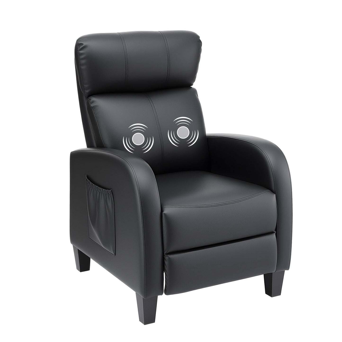 ARTISS RECLINER CompactLounge Massage Chair – Black PU