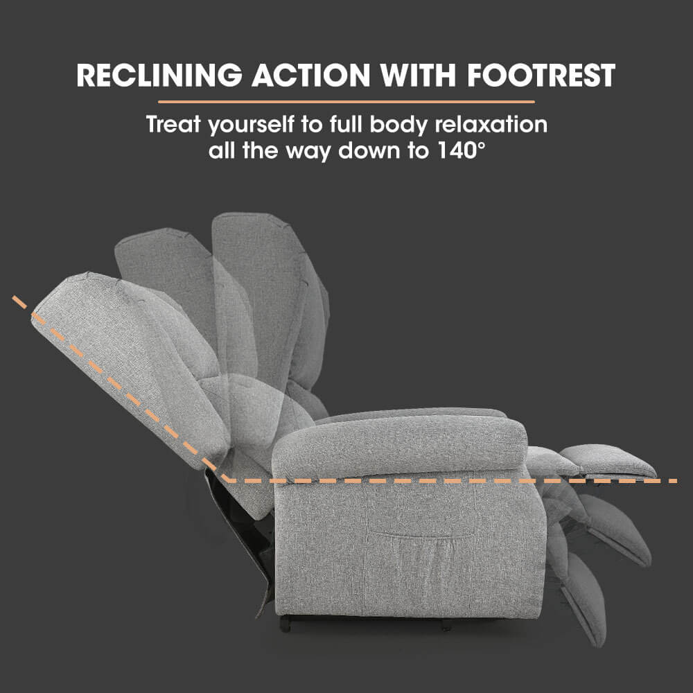 Recliner Massagers Reclining Action With Footrest