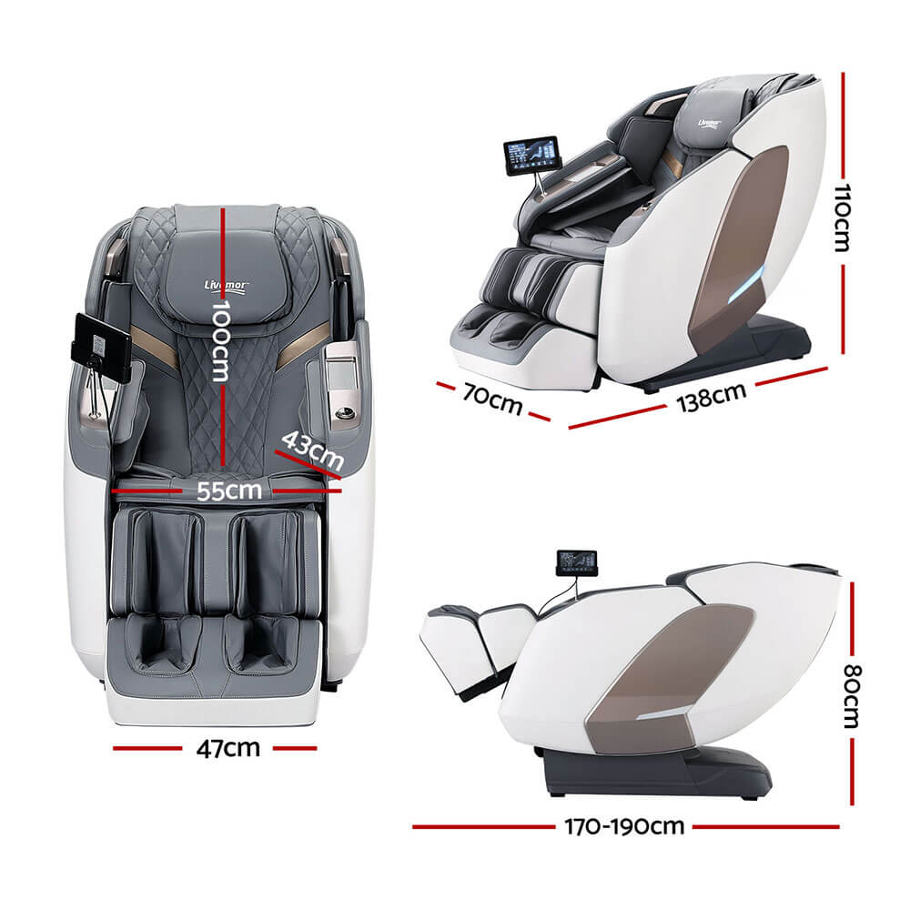 Sizes and Measures Electric 4D Chair Massag