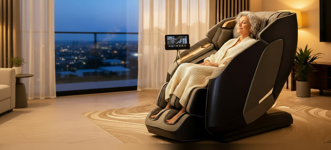 Daily stretch - massage chairs - relax time at home - relief