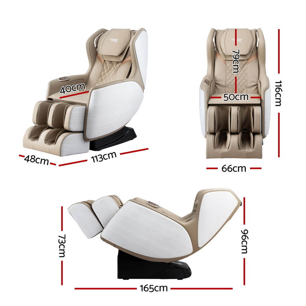 dimensions marked 3D OLIN Massage Chair Electric Recliner