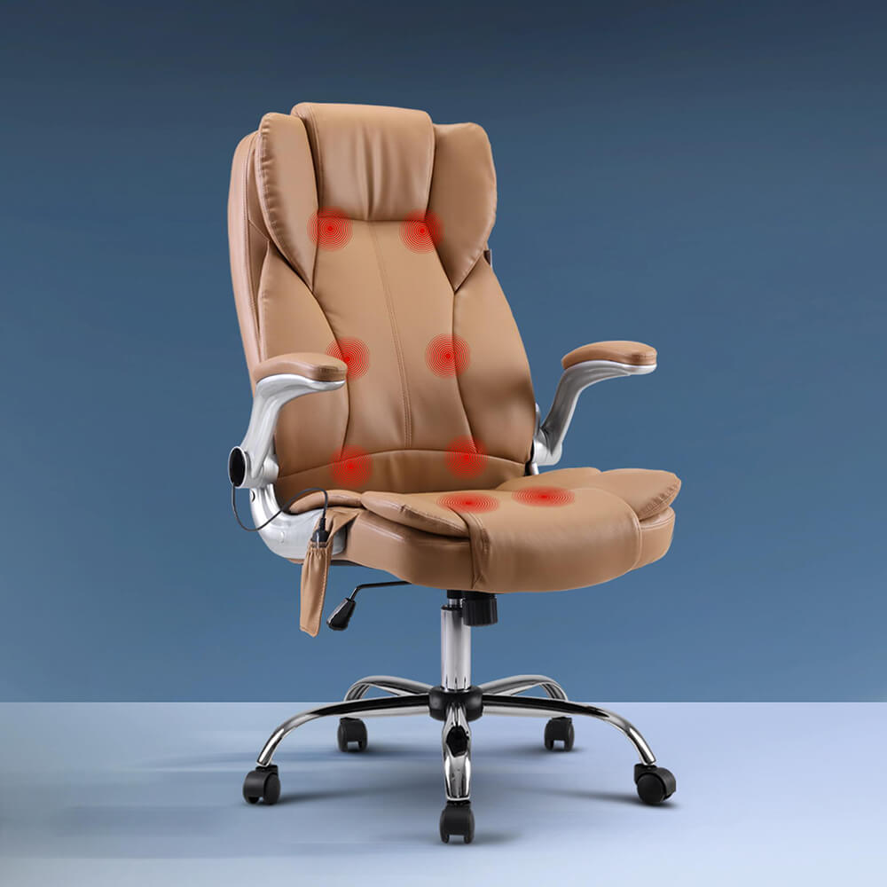 Artiss-8-Point-Massage-Office-Chair-S-Shaped-Backrest-Design-Espres