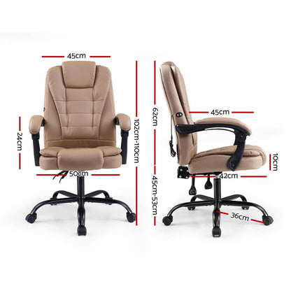 Artiss-2-Point-Massage-Office-Chair-Side-View-Adjustable-Backrest