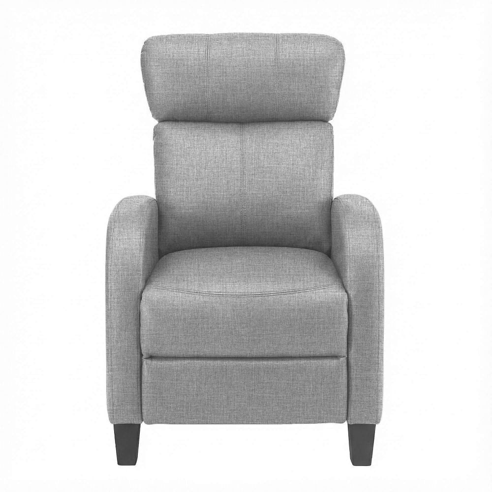 Gray upholstered ARTISS RECLINER Compact Lounge chair