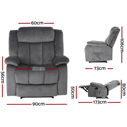ARTISS RECLINER massage sizes and dimensions
