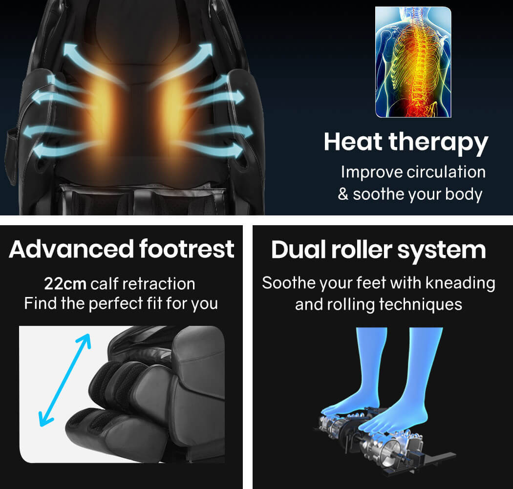 Advanced Footrest Massage Chair Heat Therapy