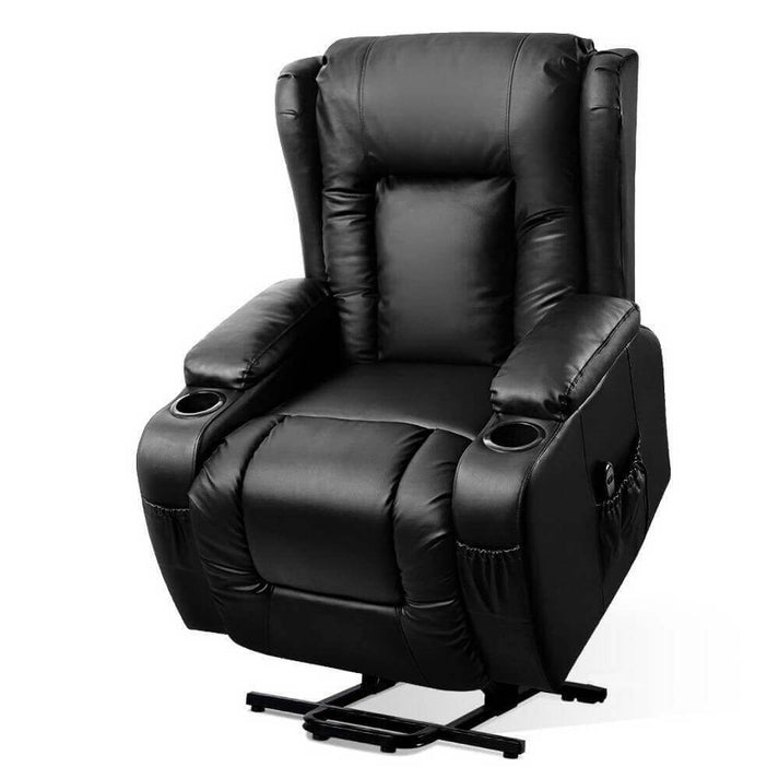 Artiss Electric Recliner Chair Massage Sofa Leather