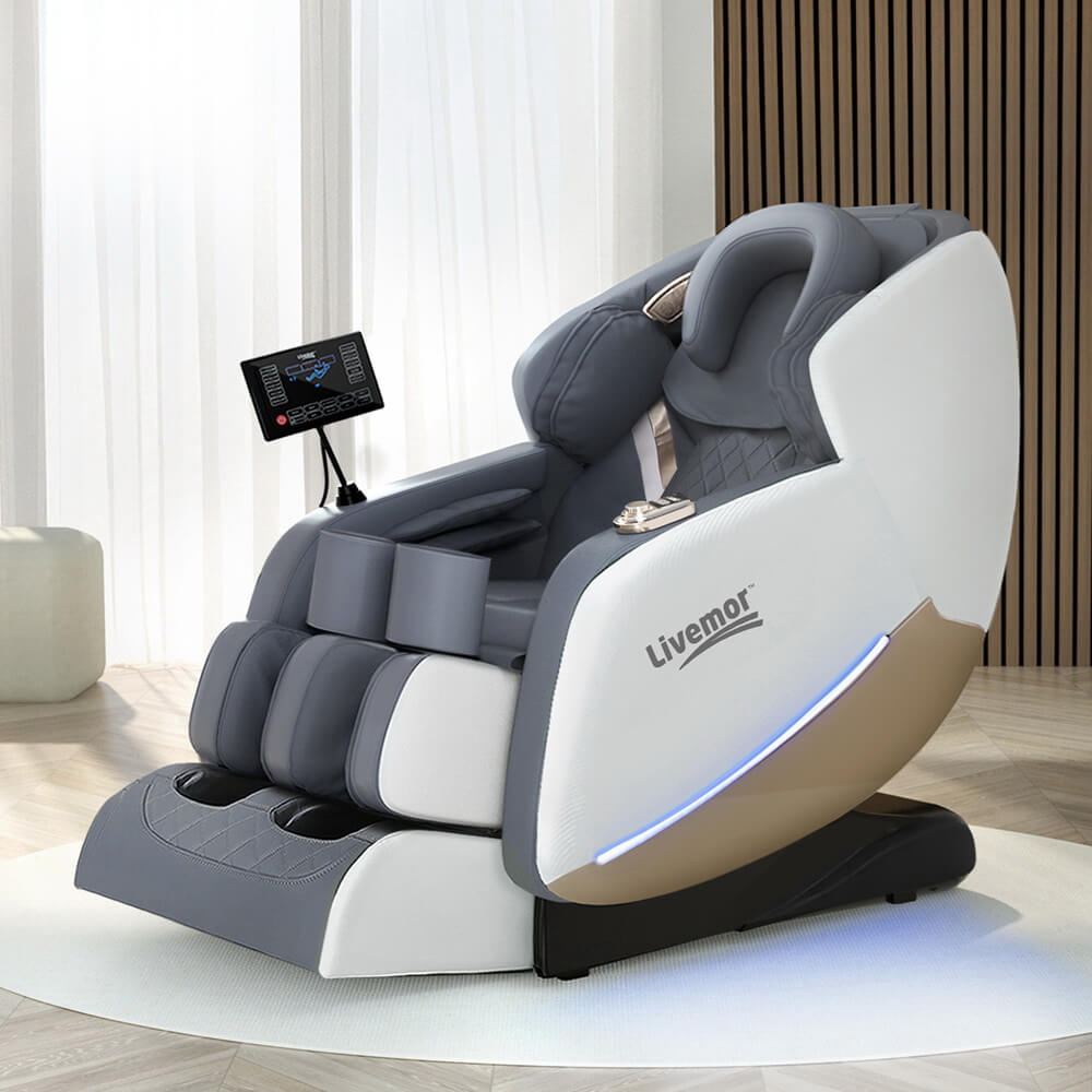 Gray and white BERYL Massage Chair Electric AI