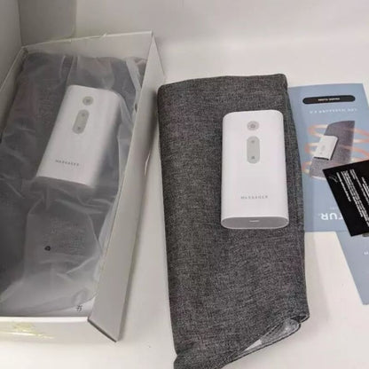 Cordless Leg Massager In Use