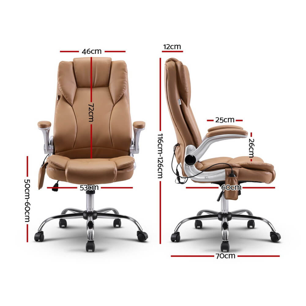 DailyStretch-Artiss-8-Point-Massage-Office-Chair-Side-View-Adjustab