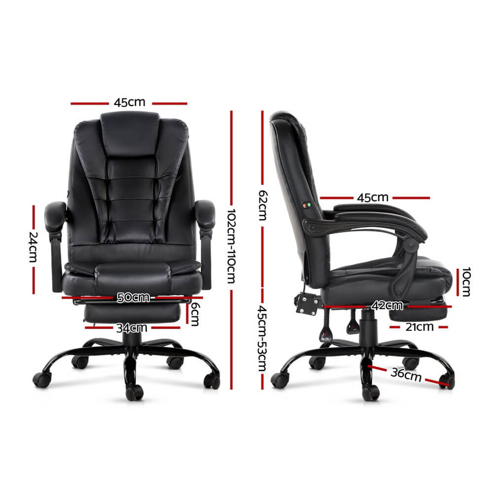 DailyStretch-Artiss-2-Point-Massage-Office-Chair-Side-View-Adjust