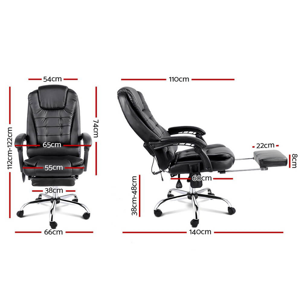 DailyStretch-Artiss-8-Point-Massage-Office-Chair-Side-View-Adj