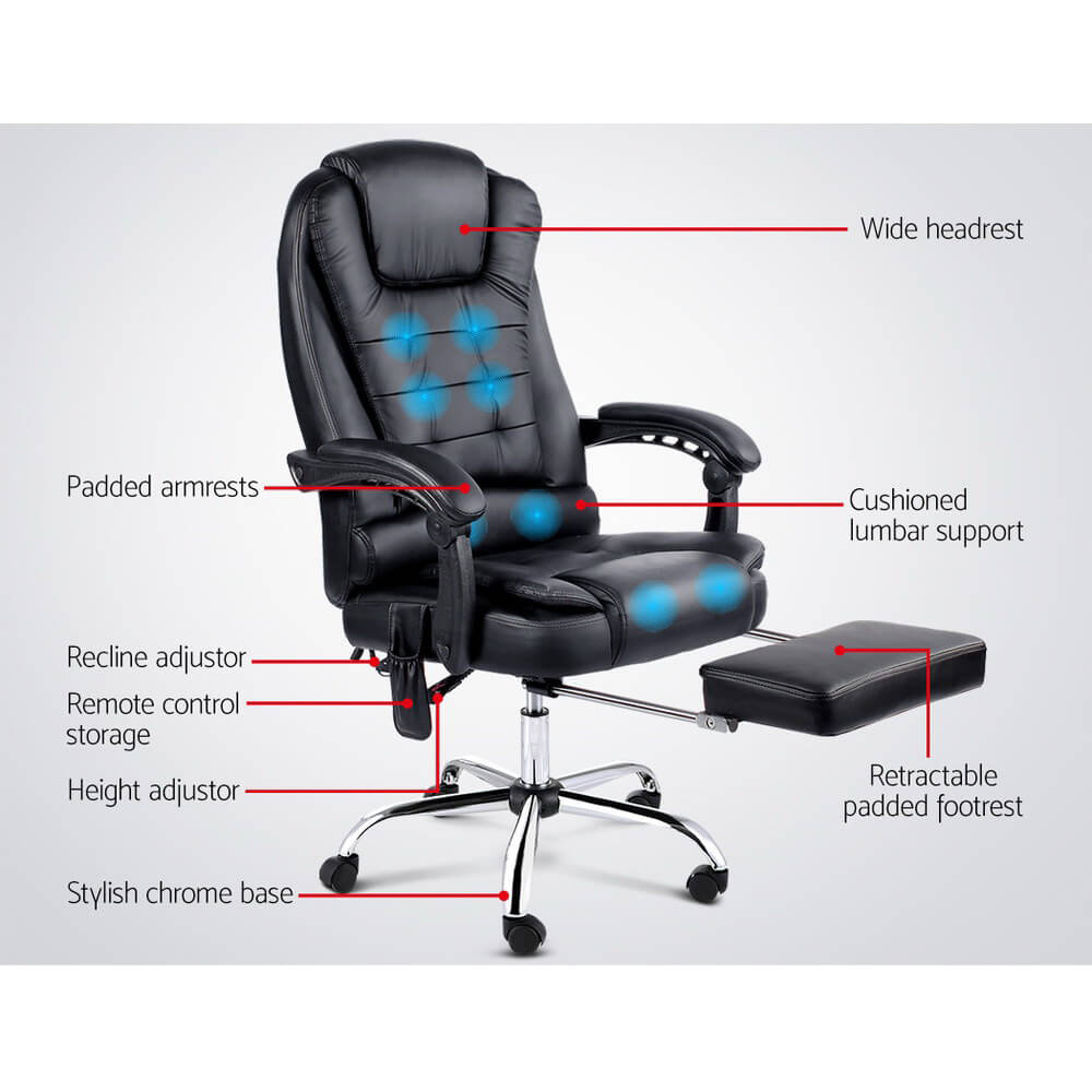 DailyStretch-Artiss-8-Point-Massage-Office-Chair-Back-View-Pad