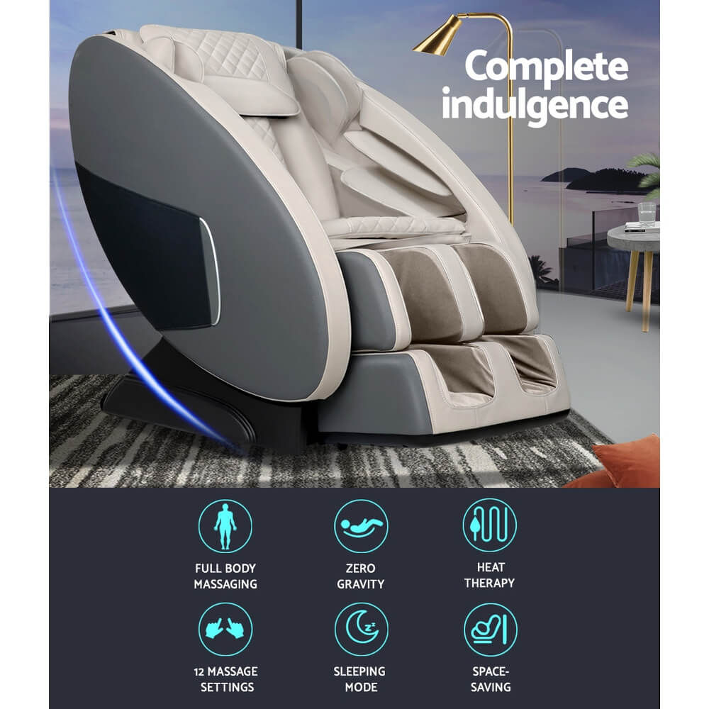 Zero Gravity Recliner Body Back Shiatsu Massager: Livemor Electric Massage Chair - Full Body Programs, Zero-Gravity Massage, Heating Function, Remote Control
