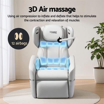 3D air Electric Massage Chair with 12 airbags in a room setting