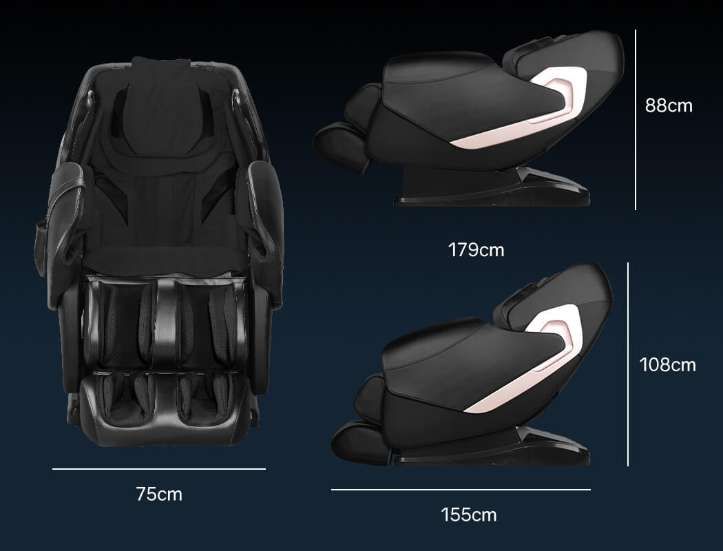 FORTIA Electric Massage Chair Dimensions