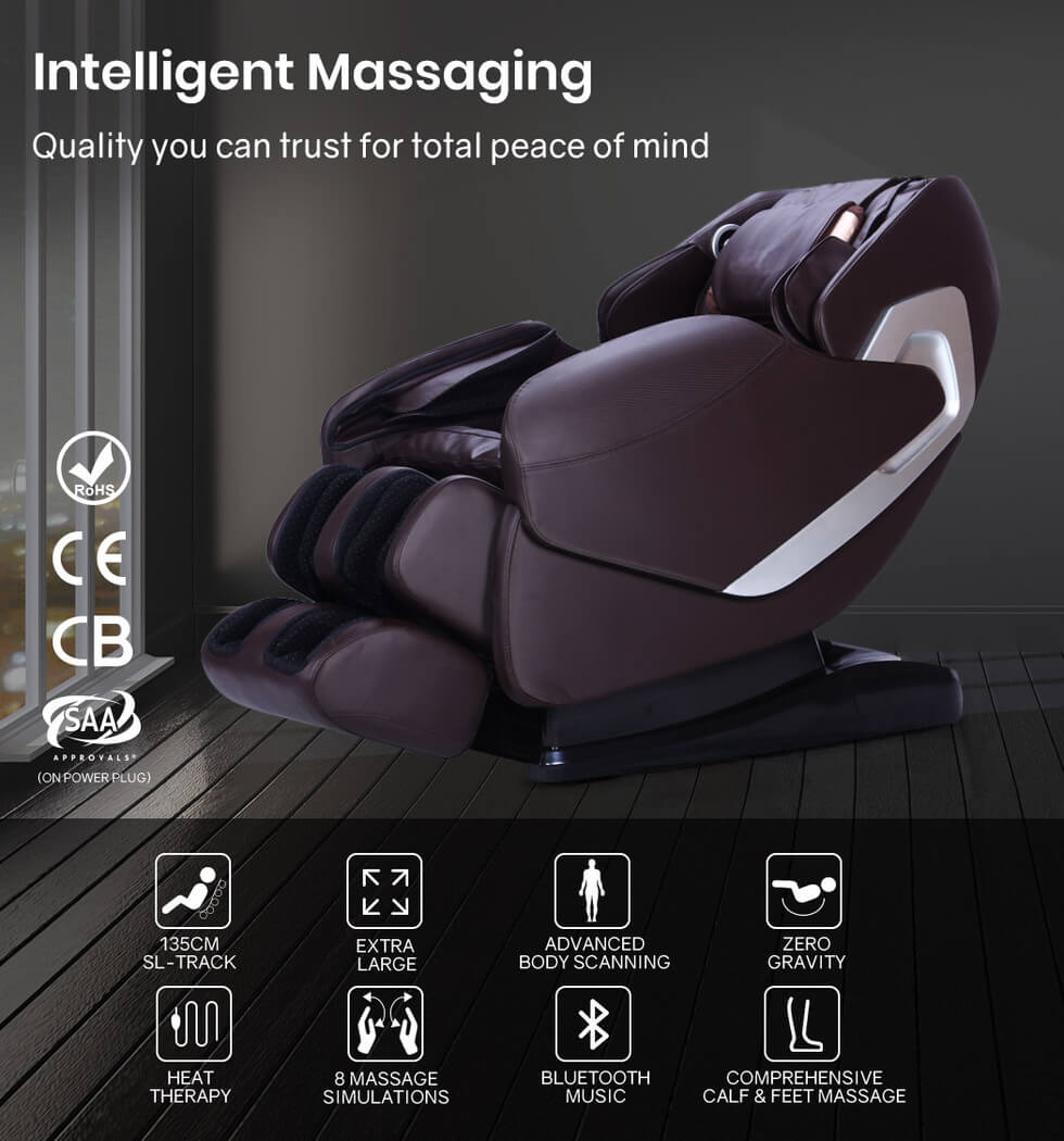 FORTIA Electric Massage Chair SL Track Full Body Air Bags Shiatsu Massage