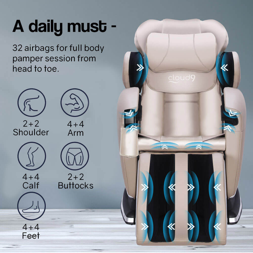 FORTIA Electric Massage Chair human-touched rollers, A Daily Must
