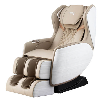 Beige and white massage chair LIVEMOR 3D OLIN Electric