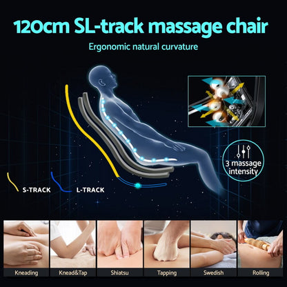 120cm SL-track massage chair LIVEMOR 3D OLIN Massage SL-track