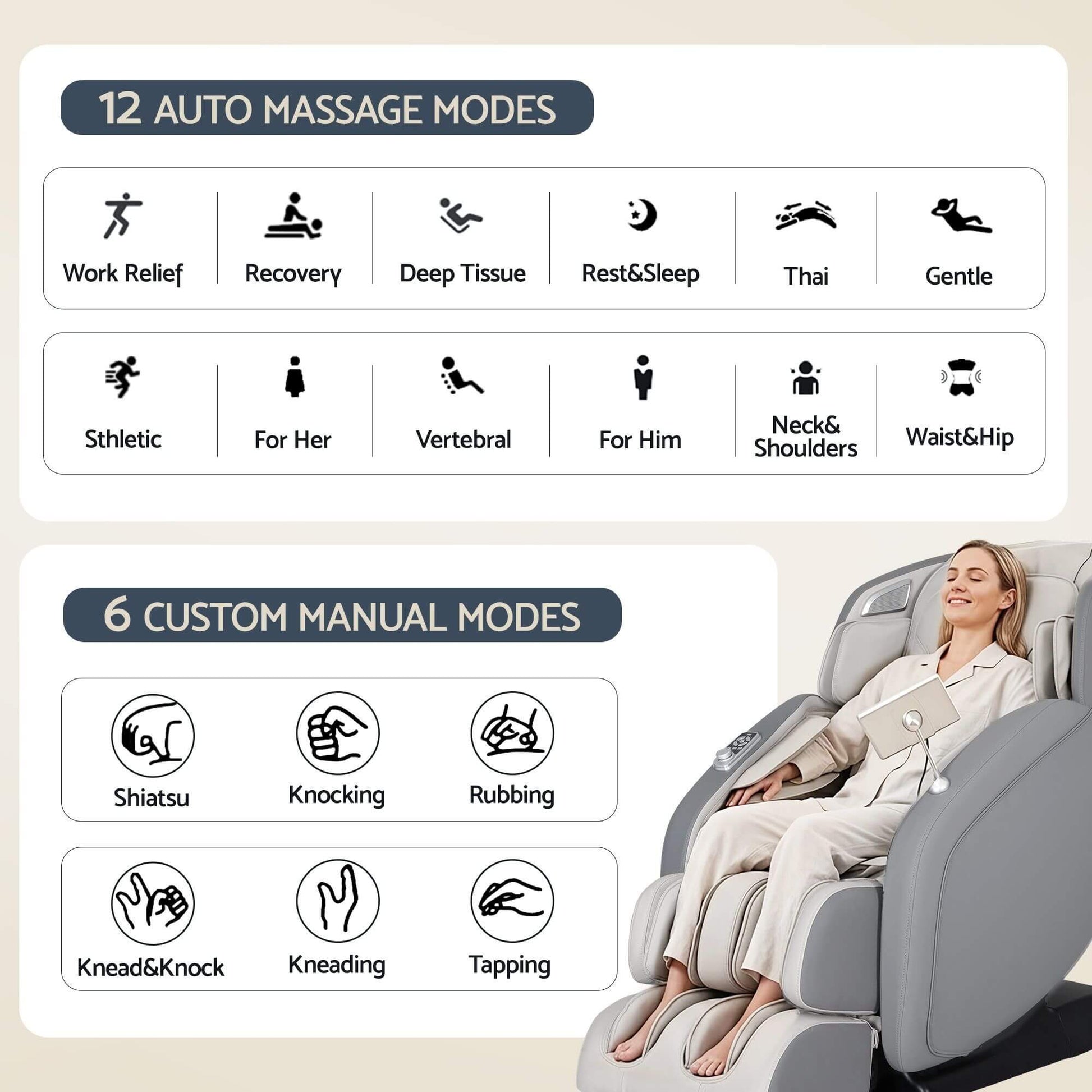 LIVEMOR Rollers Electric Massage Chair