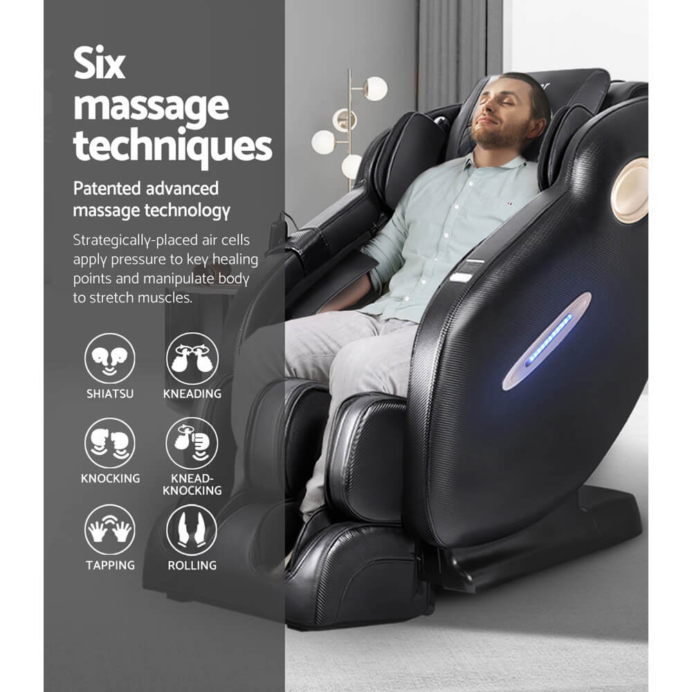 SL Track Full Body Air Bags Shiatsu Massaging Massager Livemor Electric Massage Chair Sophisticated SL-track Design, Adjustable Strength and Speed, 3D Bluetooth Speakers