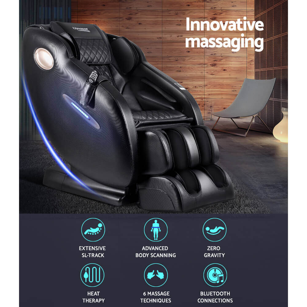 Livemor Electric Massage Chair Full Body Shiatsu Massager