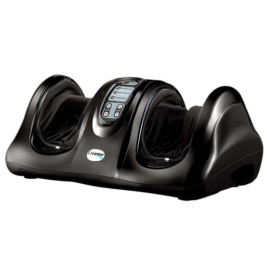 Revitalize Your Feet with Livemor Foot Massager Customizable Massage, Auto Shut-Off, Portable Design, Two Powerful Motors, Squeezes, Massages, and Soothes Aches and Pains