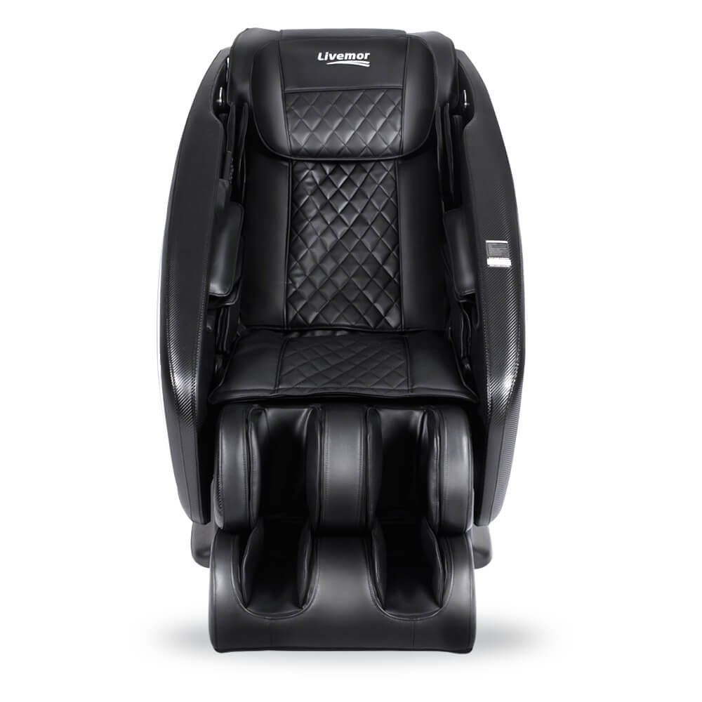 Livemor Electric Massage Chair 3D Roller, Zero Gravity, Black Sophisticated SL-track Design