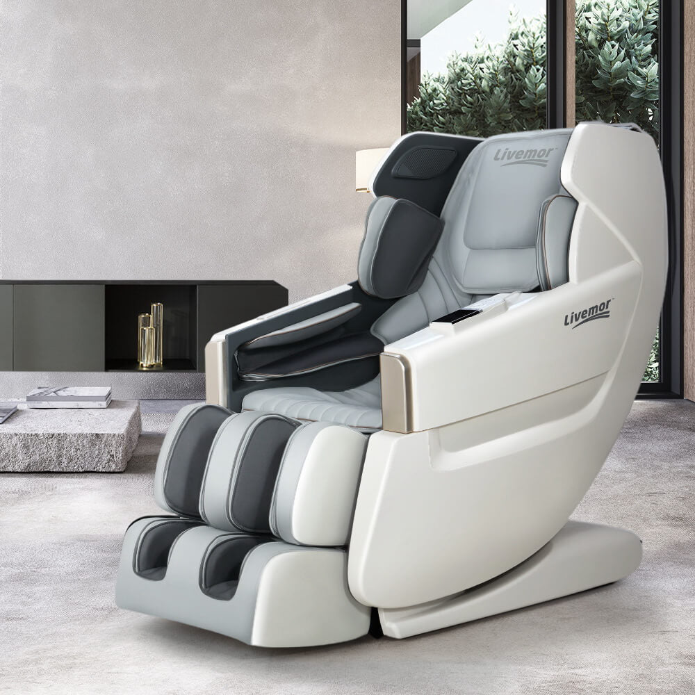 Zero Gravity Electric Massage Recliner Chair Livemor Massage Chair Bed Recliner (Black) SL Track, Body Scanning, 36 Airbags, Waist Heating, Bluetooth, Premium Sound System