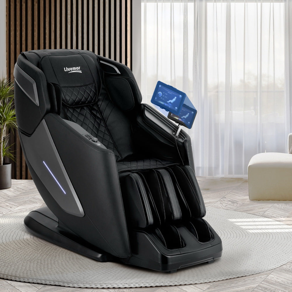 LIVEMOR 4D ALORA Massage Chair Electric Recliner Home Massager Black