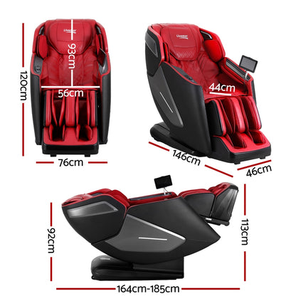 LIVEMOR 4D ALORA Massage Chair Electric Recliner Home Red