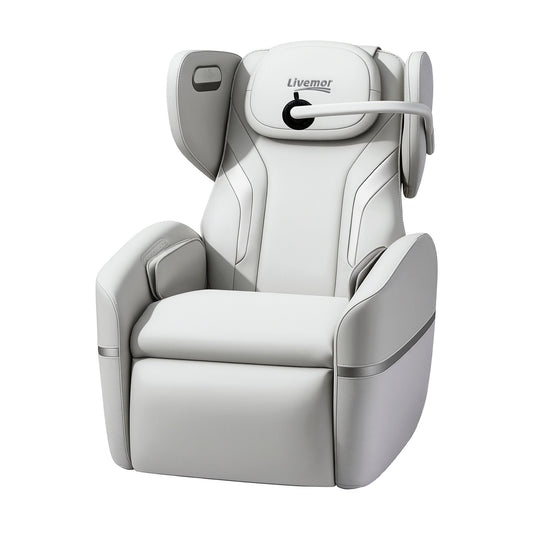 LIVEMOR AI-ZENO Electric Recliner Massage Chair Beige