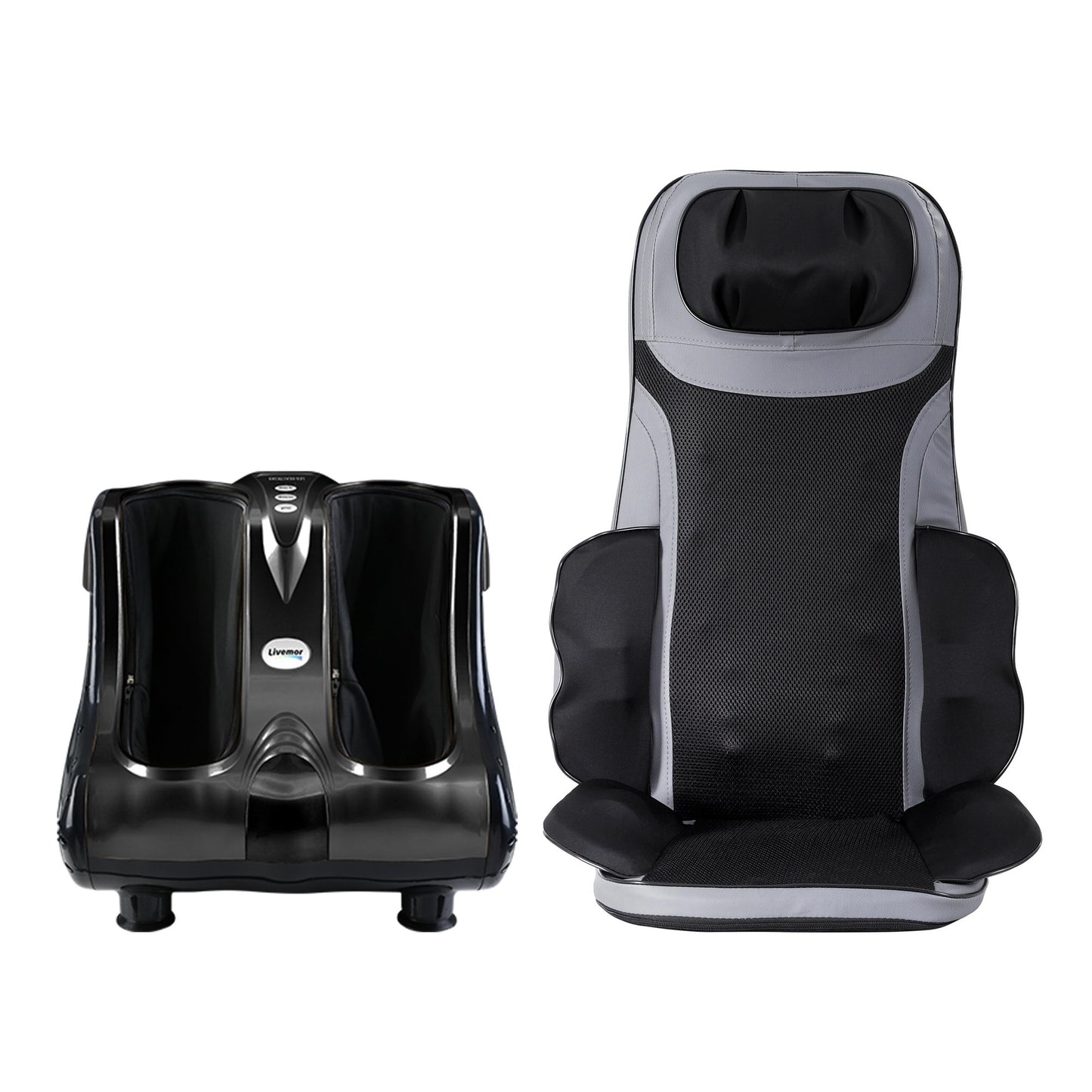 Livemor Massage Cushion Heating Massage Seats With Calf Foot Massager