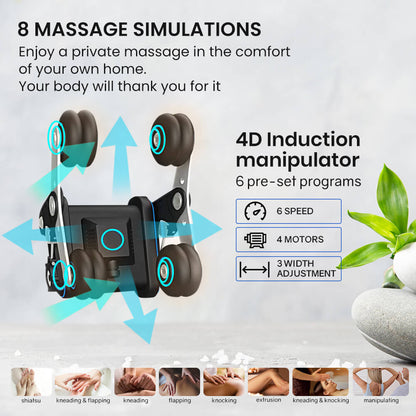 Massagce Chairs 8 Massage Simulations 4D induction