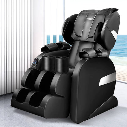 Black Massage Sofa Chair Livemor Electric Comprehensive Massage, Adjustable Intensity and Pressure